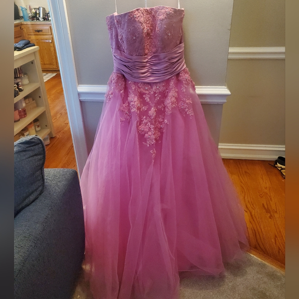 Pink Tulle Prom Dress